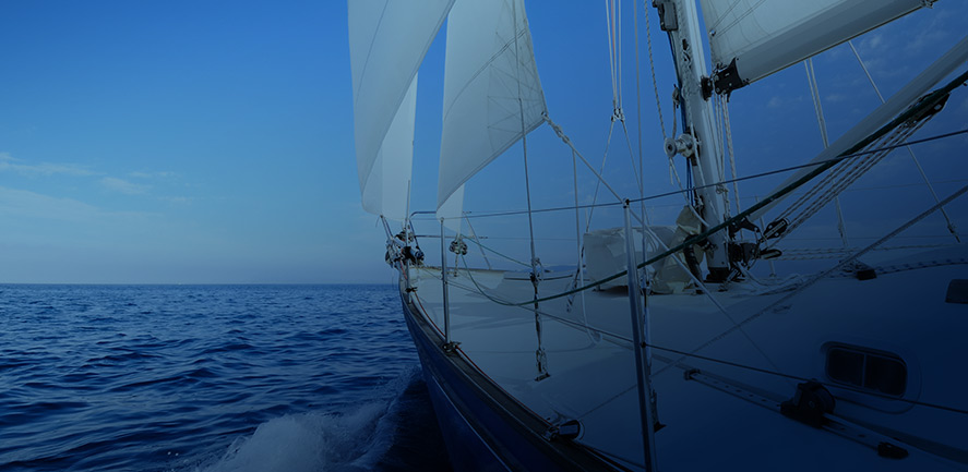 sail boat out at sea